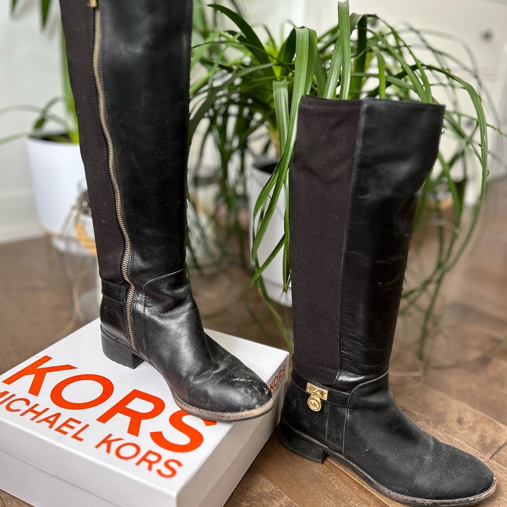 Michael Kors Black Heeled Boots